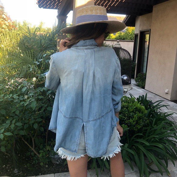 NWT Soft Chambray Button-up - Picture 8 of 8